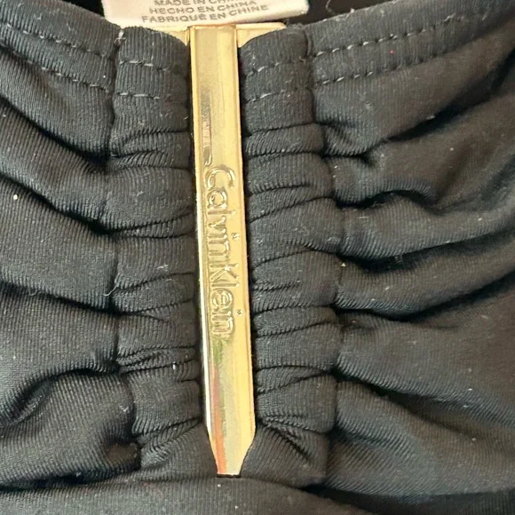 Clavin Klein one piece black bathing suit - size 8 - Picture 6 of 8